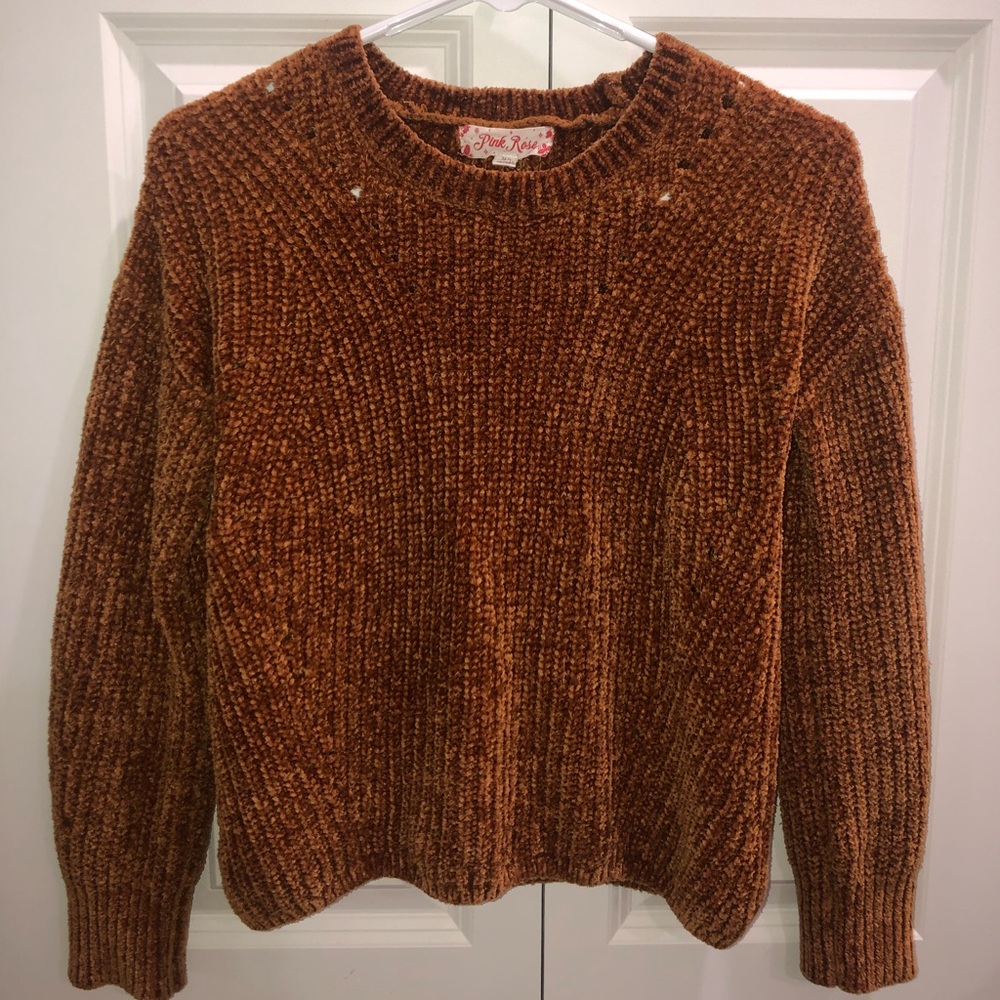 burnt orange sweater